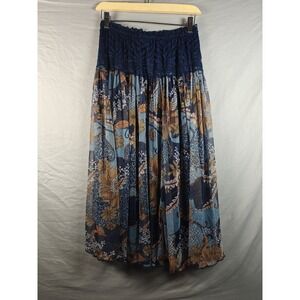 Unbranded Chiffon Maxi skirt  Bohemian Blue S/M Elastic‎ Waist  Fairy Festival
